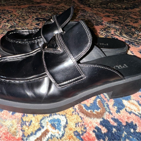 PRADA triangle loafer mules! - Picture 10 of 16